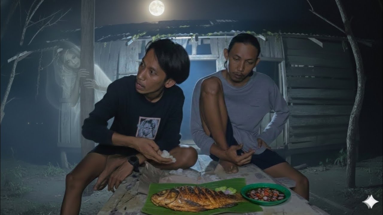 APA ITU YANG LEWAT ??? BAKAR IKAN MAS DI PERKEBUNAN KEBUN SAWIT TENGAH MALAM...