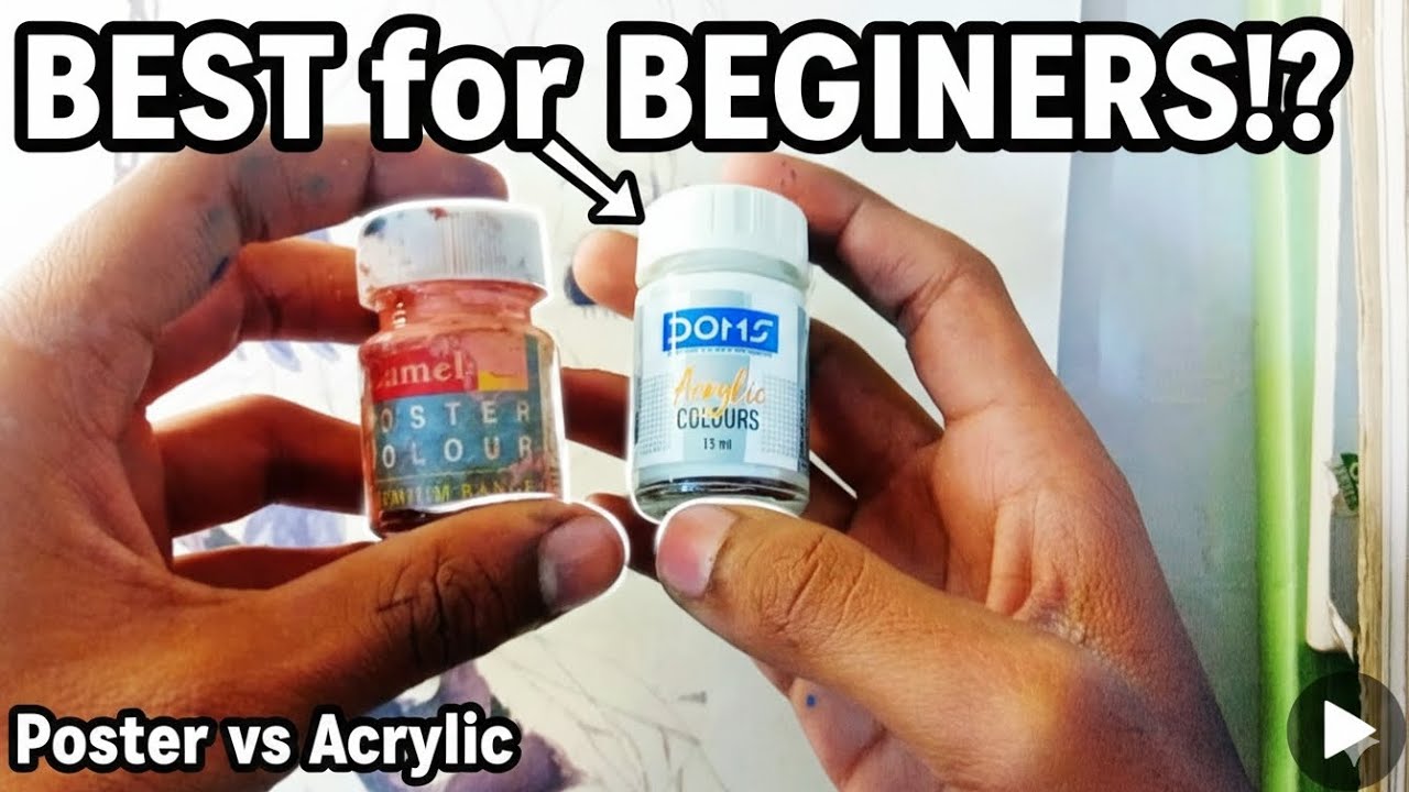 Poster Colors vs Acrylic Colors: Kaunsa Best Hai? 🤔 | Art Secrets