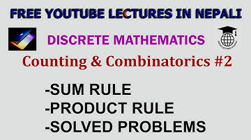Sum Rule & Product Rule with an Examples || Counting & Combinatorics #2||