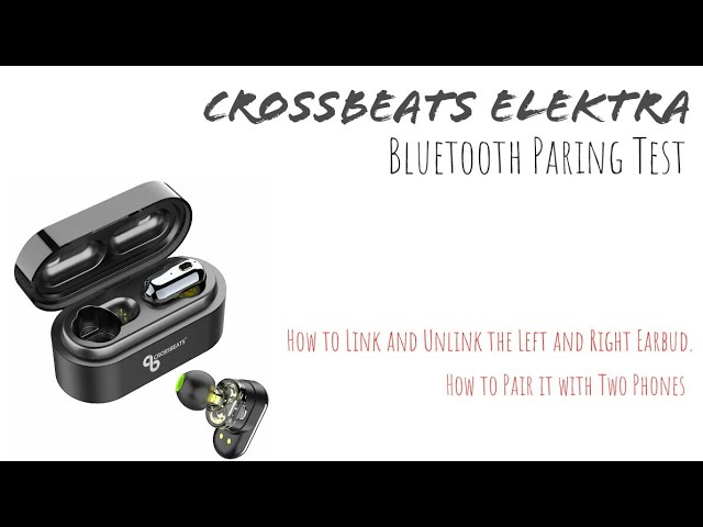 Crossbeats Elektra Paring Test - YouTube
