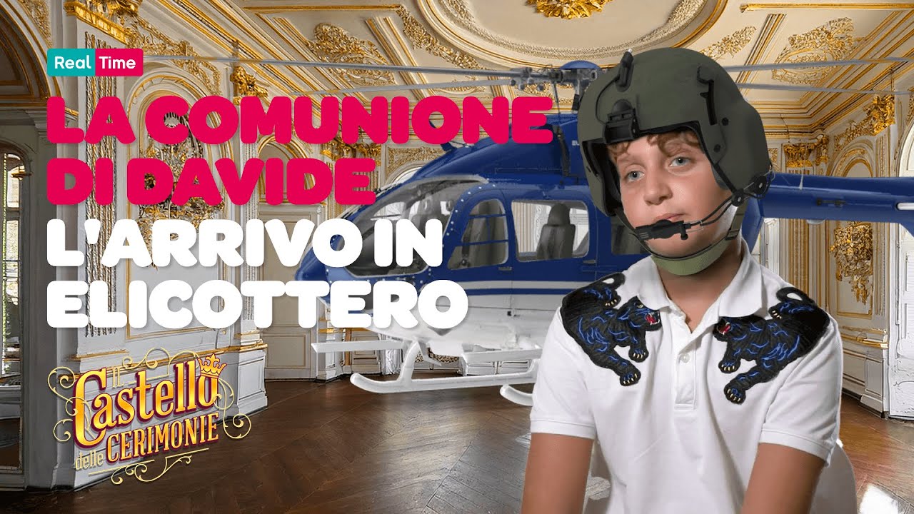 La comunione di Davide e una sobria entrata in elicottero ✈️✈️ | Il Castello delle Cerimonie 🏰