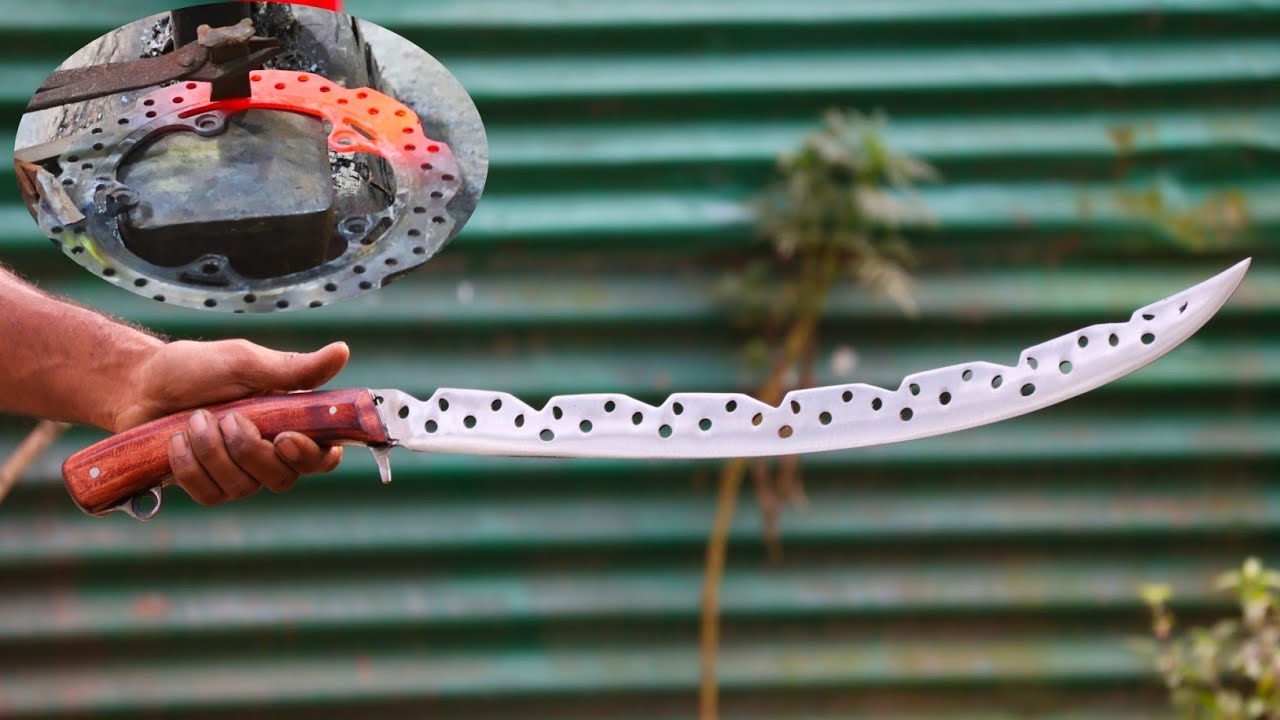 Bike Disc to Battle-Ready Sword – Impossible Transformation ! Sword Making