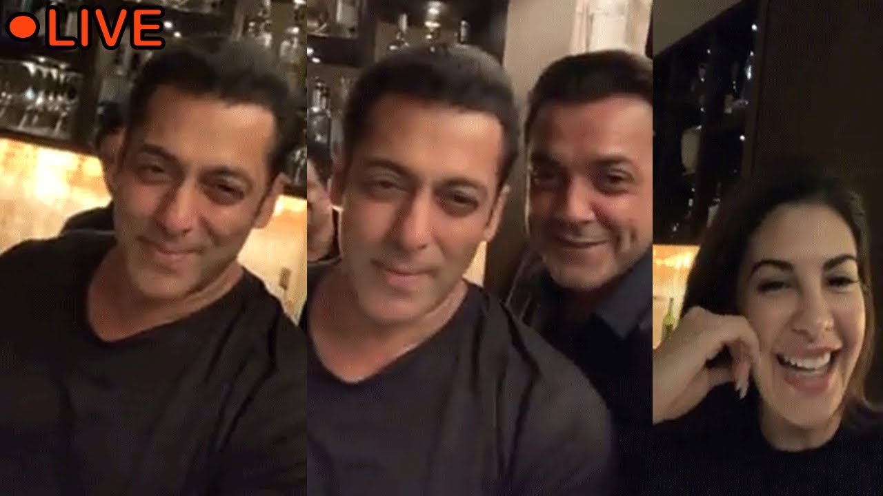Salman Khan LIVE Party Video With Jacqueline Fernandez & Bobby Deol | Ramesh Turani Birthday Party salman khan song