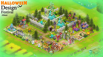 Halloween design Festival ideas in Hay Day #hayday 