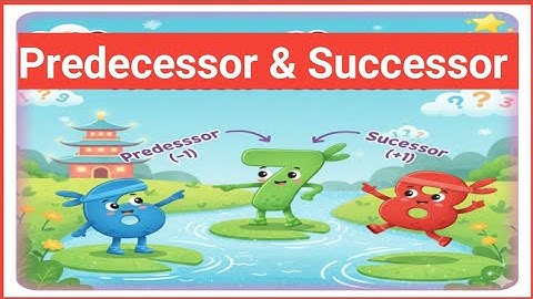 Predecessor & Successor explained for kids I Easy math lesson I Before & After Number I Class 1 & 2