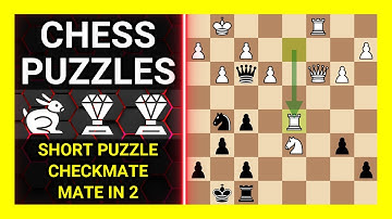 Chess Puzzles to Practice. Themes: Short puzzle, Checkmate, Mate in 2. Learn Chess