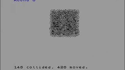 Advent of Code, Day 23, 2022 Visualized — ZX Basic on 8-bit Z80 (running on ZX Spectrum Next & 8×)