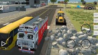 TRUCK  AND JCB | NEW UPDATE TRACTOR GAME | TRACTOR GAME VIDEO | #tractor #tractorvideo