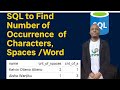 SQL Interview Question: Count Occurrences of a Character or Word in a String