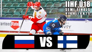 U18 IIHF Semi Final Game Highlights | Team Russia vs Finland | May 5, 2021