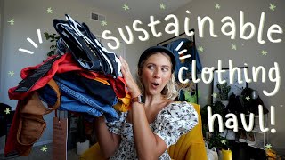 END OF SUMMER SUSTAINABLE CLOTHING TRY ON HAUL | sustainable + ethical brands you need to know about