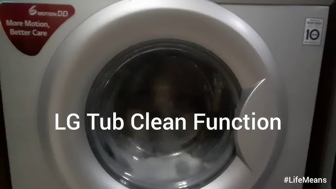 Help library: Cleaning the tub – Why? (Tub Clean cycle)