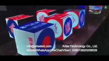 Four side Five sides Six sides LED Cube Display Screen HD Full Color LED Video Cube Box Square Colum