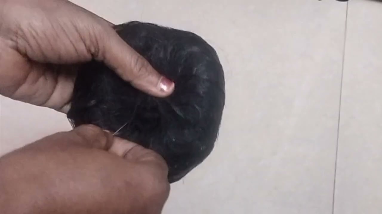 கொத்து கொத்தாக முடி கொட்டுதா?Waste hair recycling idea/handmade Hair bun at home/Falling hair diy