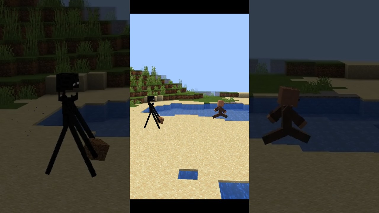 Easy way to save yourself from enderman #shorts