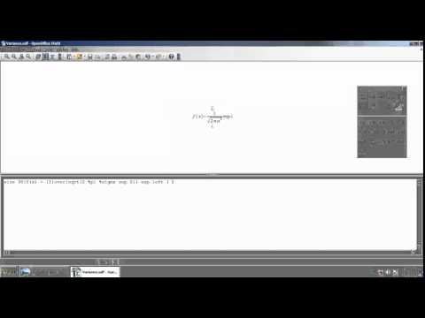 How To Create Variance Formula In  OpenOffice Math In Tamil
