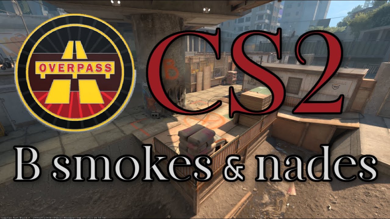 CS2: OVERPASS B! Every smoke, flash, nade and molotov you need to WIN