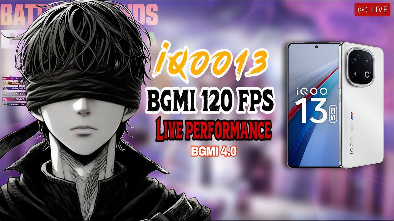 IQOO13 bgmi 120 fps live performance Test After 9 Months #iqoo13 #bgmi ...