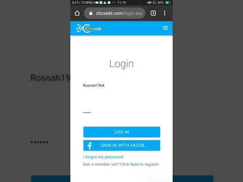 Clicxads - Cara Nak Login