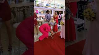 Thumbnail for Bride's Shoe Mishap Causes Wedding Day Drama #shorts