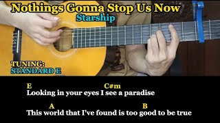 Nothings Gonna Stop Us Now - Starship - Easy Guitar Chords Tutorial With Lyrics @Denzcj19993