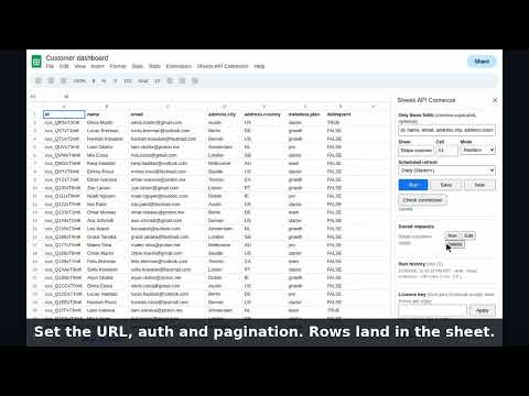Import JSON API Data into Google Sheets (with Pagination)