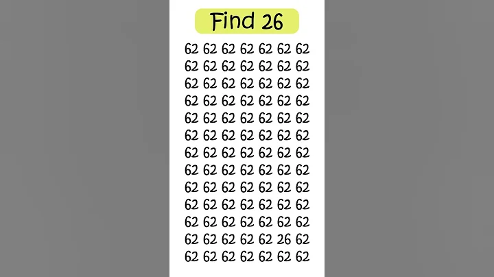 Optical Illusion: Only a genius with sharp eyes can spot 62 #youtubeshorts #shortsfeed #trending