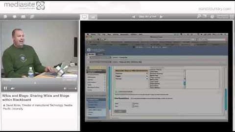 Wikis and Blogs- Sharing Wikis and Blogs on Blackboard