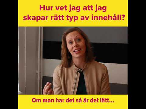 Video: Hur Man Skapar Innehåll