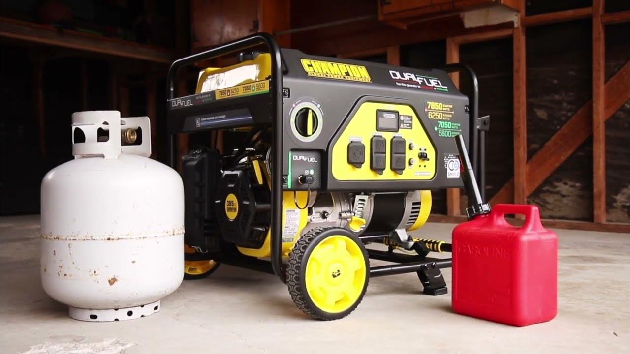 Champion 6250Watt Dual Fuel Portable Generator with CO Shield® (Model