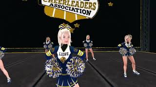 SLIC Cheer Worlds The Showcase! Blackthorn Lions Cheer squad Preformance #secondlife 