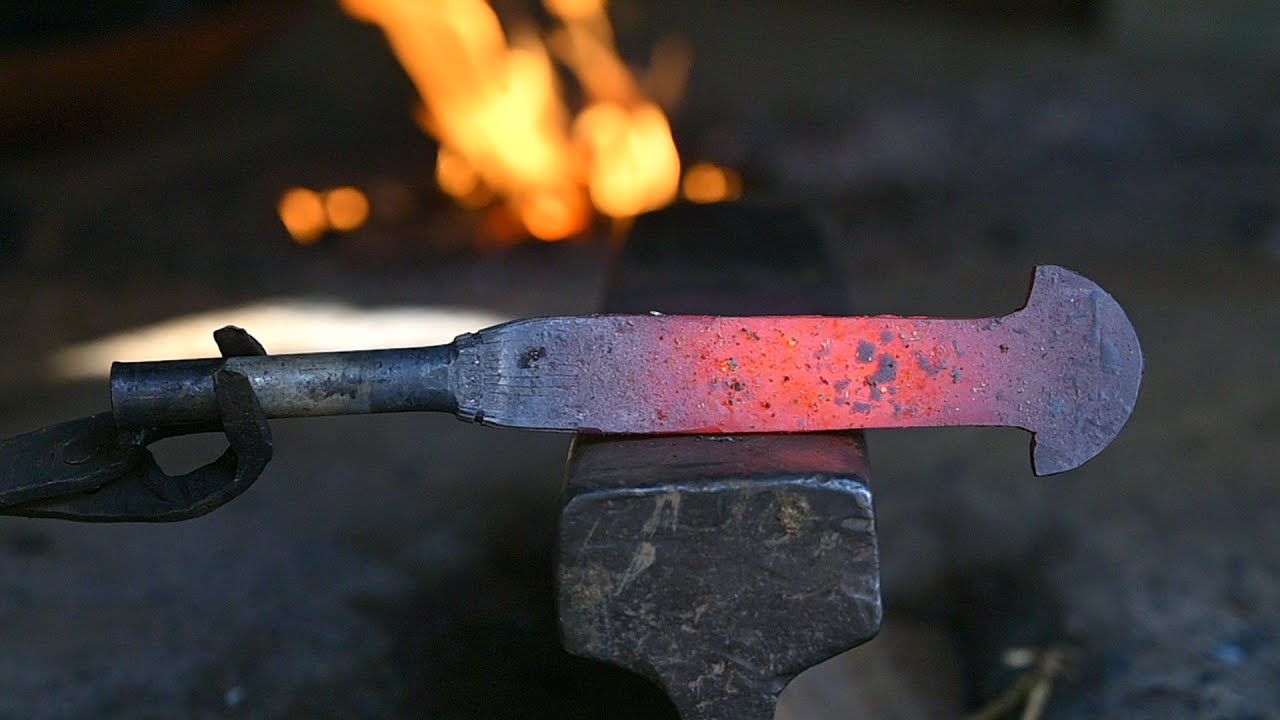 Blacksmithing - process of making beautiful dagger knives | Handmade ...