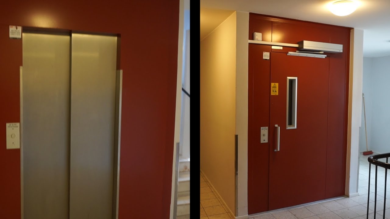 TOUR of the original 1983 KONE traction elevators @ apartments in Strängnäs, Sweden