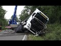 LKW umgekippt - Fahrer verletzt - Stundenlange Bergung auf A61 im AK Meckenheim am 02.07.20