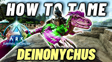 How To Tame A Deinonychus, Ark Survival Ascended Valguero Tame Guide!