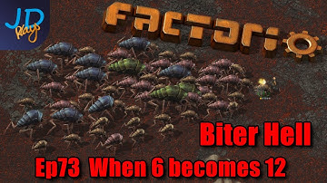 When 6 becomes 12 Ep73 | Factorio Biter Hell | Gameplay, Lets Play