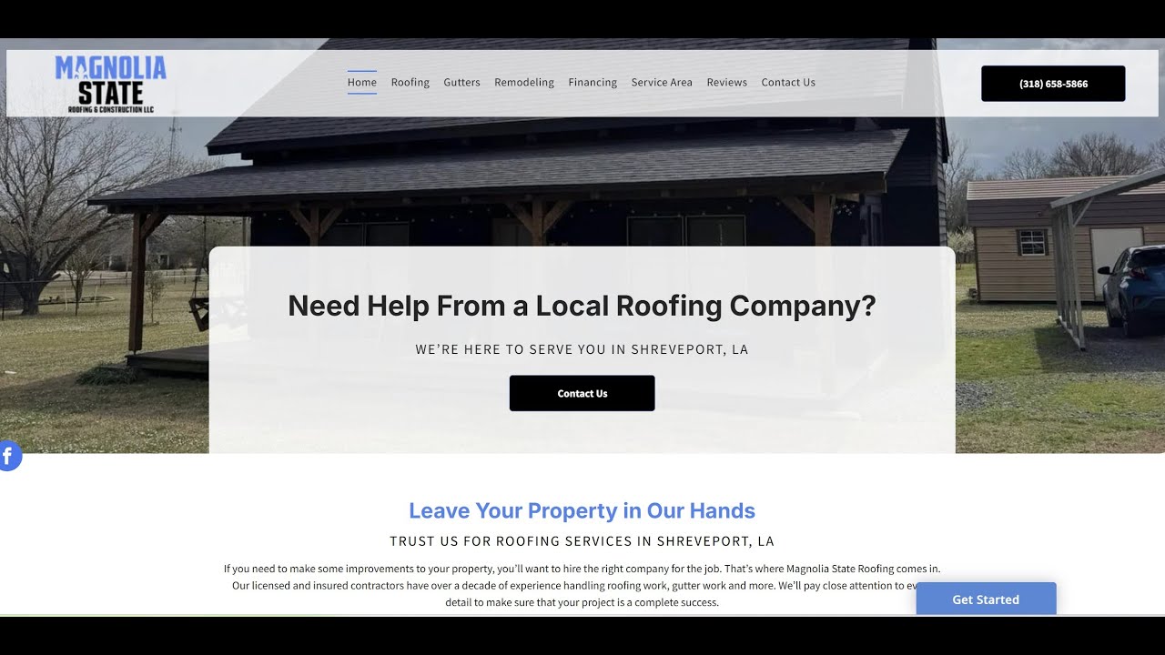 Magnolia State Roofing Website Audit Screencast