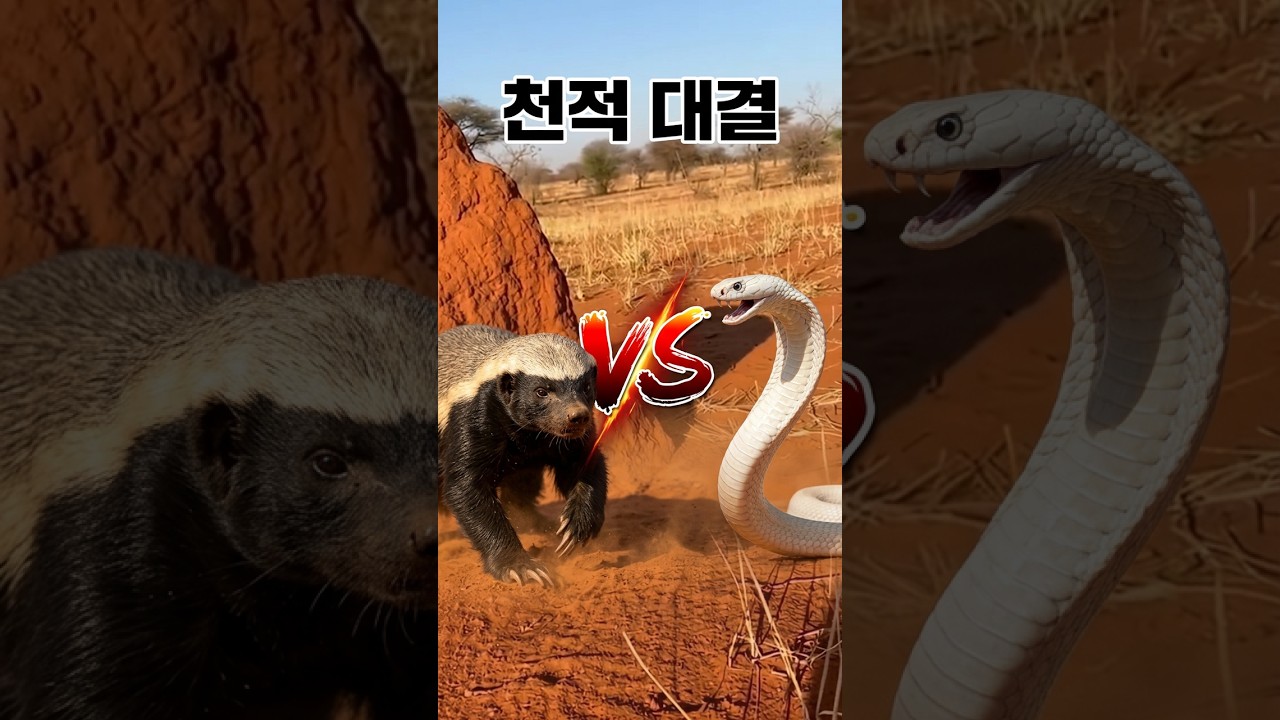 Rare Wildlife Moment: Badger Challenges Cobra