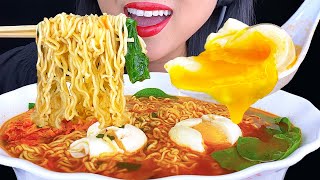 Asmr Spicy Ramen Noodles Eggs 먹방 Eating Sounds No Talking Asmr Phan