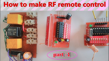 Wireless  RF remote control make at home electrical appliance  PART -1
