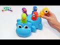 Learn Colors for Kids with Fun Hippo & Birds toy!