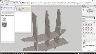Fastes way to make Curved Interlocking Shelf Unit in Sketchup
