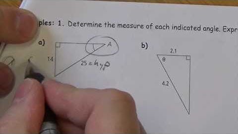 Primary Trigonometric Ratios: Finding Angles   Lesson