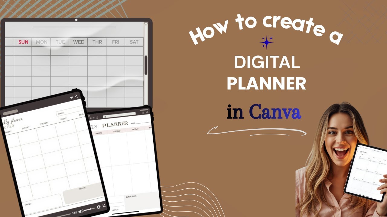 How to Create a Digital Planner in Canva || Digital products - YouTube