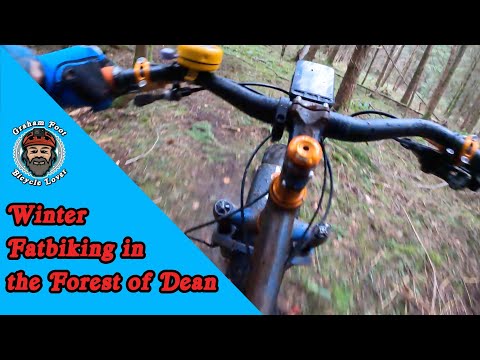 Cycling in winter Fatbiking in the Forest of Dean