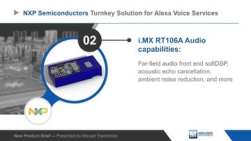 NXP Semiconductors SLN-ALEXA-IOT Turnkey Solution for Alexa — New Product Brief | Mouser Electronics