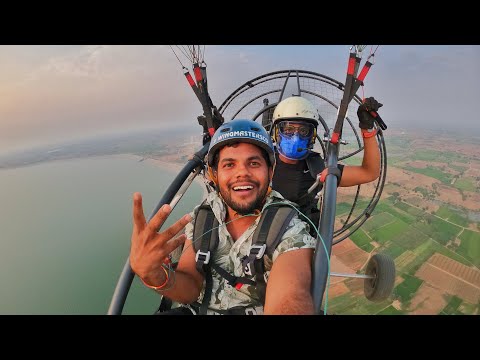 వాయ్యో వావ్వో 🪂🪂 paragliding RIDE | Anil geela | gangavva | My village show | Telugu vlog