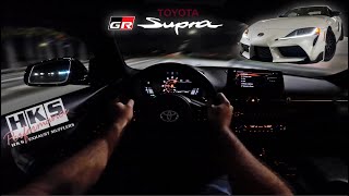 Toyota GR Supra POV Drive [4K] - HKS Exhaust on a GR Supra | A90 GR Supra 3.0 PURE EXHAUST SOUNDS!