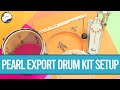 Pearl Export Drum Kit Unboxing and Setup | World of Music