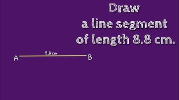 How to draw a line segment of length 8.8 cm.shsirclasses.